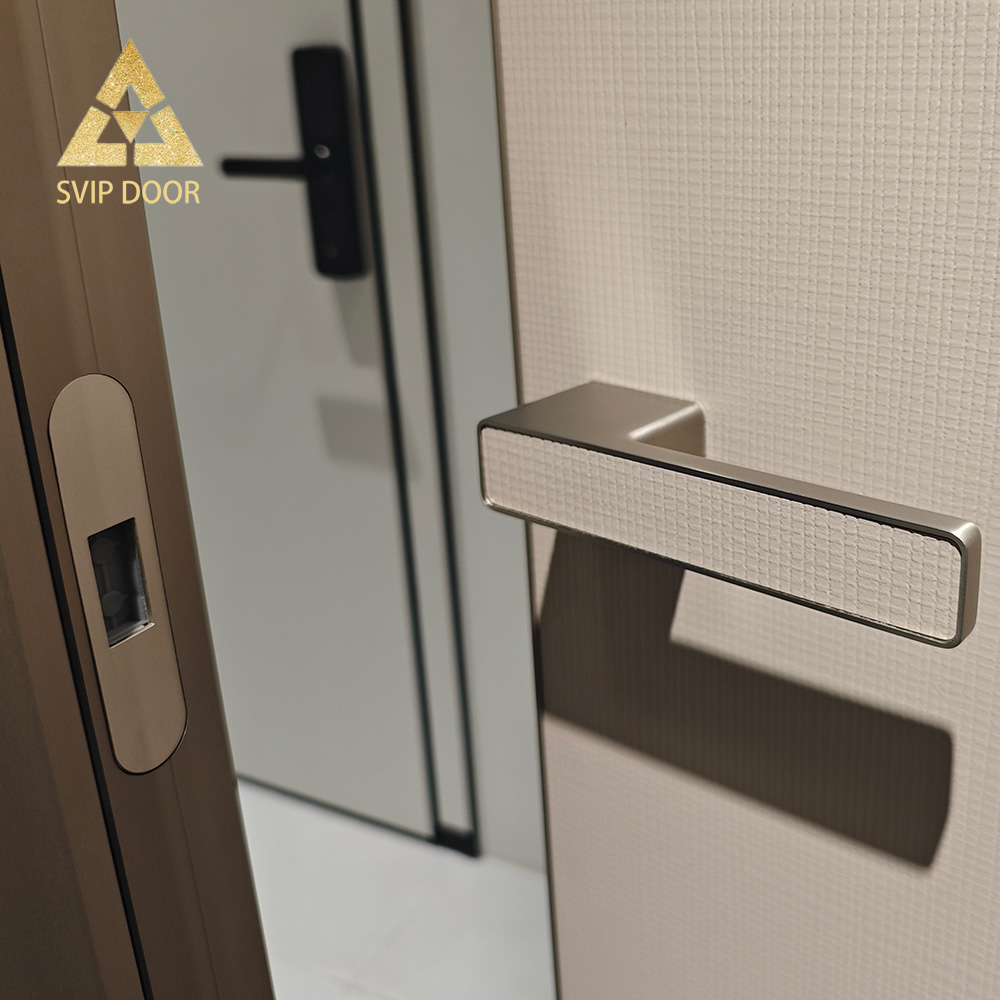 Aluminum Wood Door Interior Soundproof Door